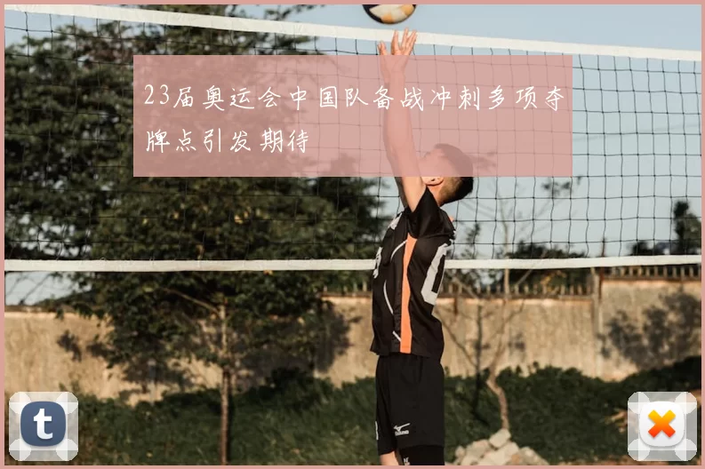 23届奥运会中国队备战冲刺多项夺牌点引发期待